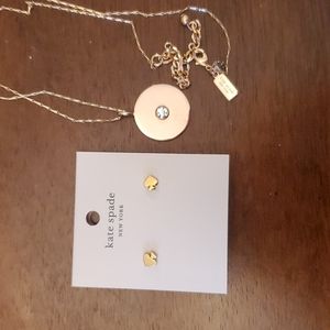 Kate spade necklace and earrings